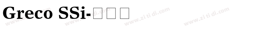 Greco SSi字体转换